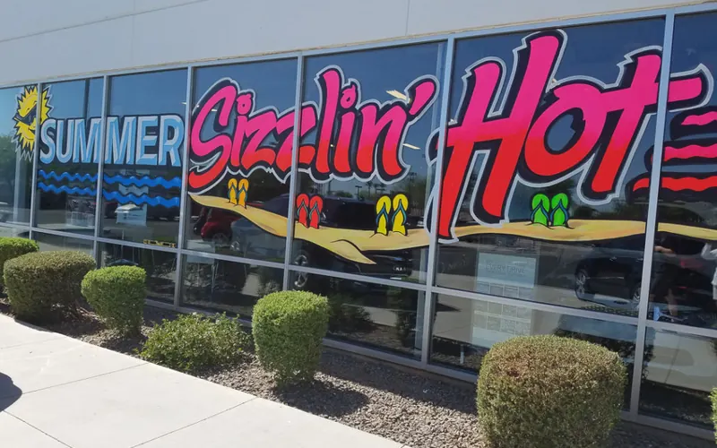 Window sign design